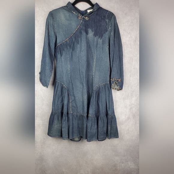 Elegant Blue Midi Dress - Picture 4 of 12